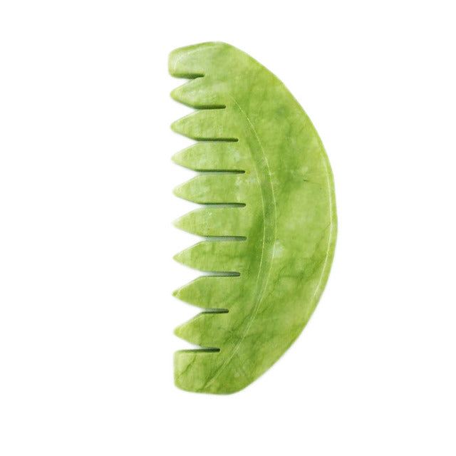 Premium Natural Jade Gua Sha Scraper Board for Face Massage, Acupoint Meridian Relaxation, Skin Lifting and Eye Care SPA Tool