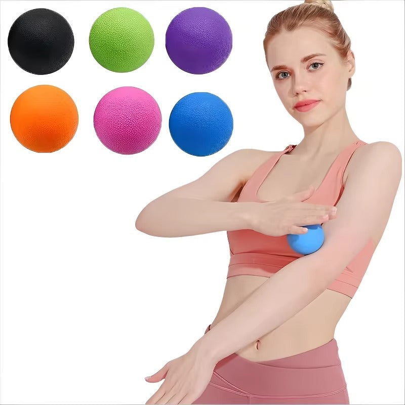 Premium TPE Fascia Massage Ball for Muscle Relaxation, Stress Relief, and Trigger Point Therapy – Lacrosse Ball for Yoga, Fitness, and Pain Relief - StrengthXPhysiotherapy