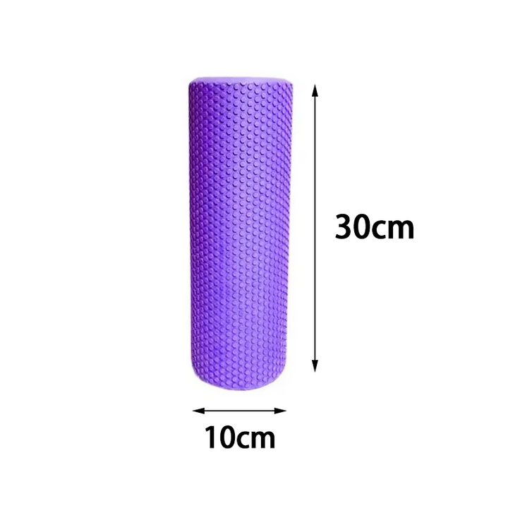 Premium EVA Foam Yoga Roller for Pilates & Home Workouts, 9.5cm Diameter, 29.7cm Length, Enhanced Hexagonal Design for Effective Muscle Recovery and Flexibility - StrengthXPhysiotherapy