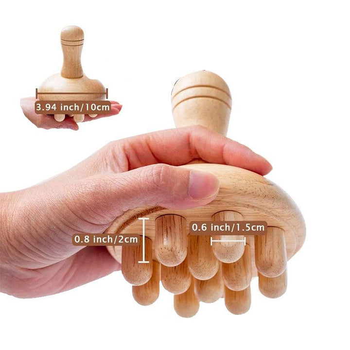 Premium Wood Therapy Massage Tools Set for Body Shaping, Anti-Cellulite, Lymphatic Drainage, Ergonomic Massage Rollers