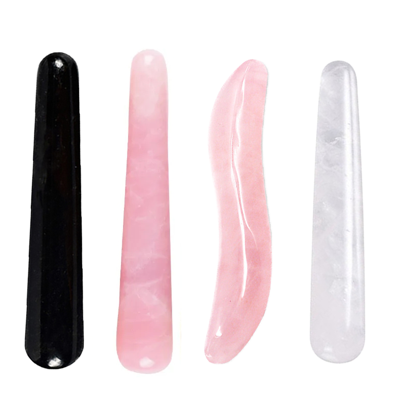 Premium Natural Quartz Yoni Wand Crystal Massage Stick for Acupuncture, Face Scraping, and Beauty Care – Made from Rose Quartz