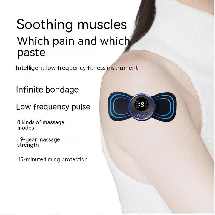 Premium Electric Pulse Neck Massager EMS TENS Cervical Massager for Neck and Back Pain Relief, Muscle Stimulator, and Deep 
