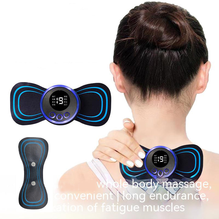 Premium Electric Pulse Neck Massager EMS TENS Cervical Massager for Neck and Back Pain Relief, Muscle Stimulator, and Deep 