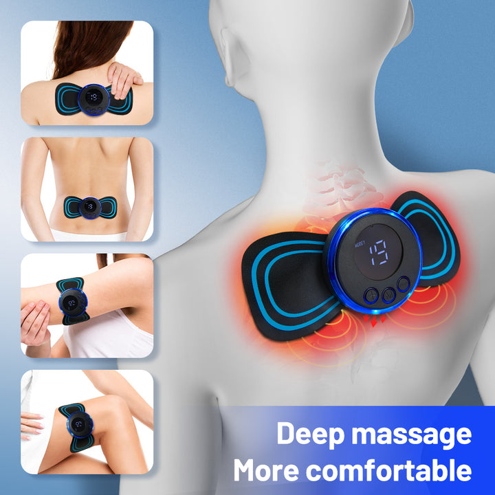 Premium Electric Microfluidic Massager for Full Body - 8 Modes & 19 Strength Levels, Deep Tissue Massage for Neck, Shoulder 