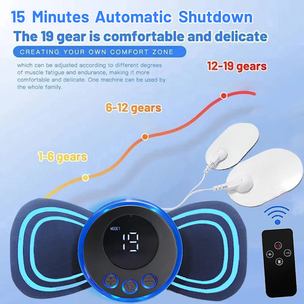 Premium Electric Microfluidic Massager for Full Body - 8 Modes & 19 Strength Levels, Deep Tissue Massage for Neck, Shoulder 