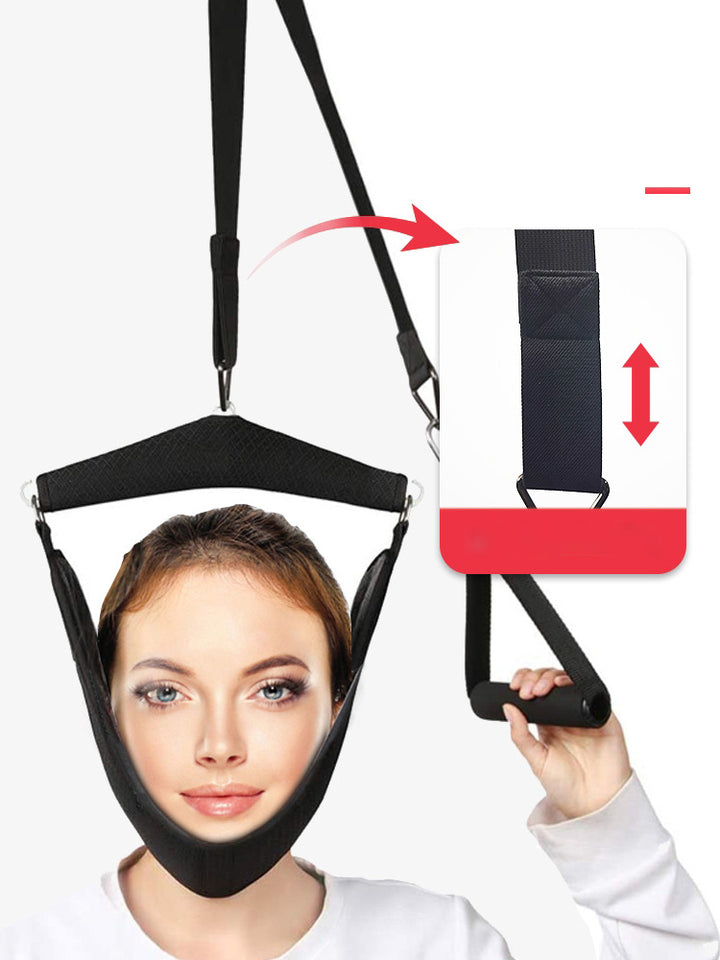 High-Quality Cervical Neck Traction Device for Home Use, Over-Door Neck Stretcher Hammock, Pain Relief & Spine Correction  
