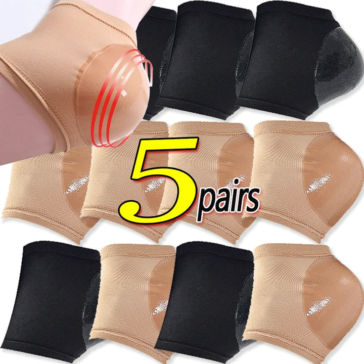 High-Quality Silicone Anti-Cracking Moisturizing Heel Socks - Relieve Heel Pain, Prevent Dry Skin Cracking, & Hydrating Spa 