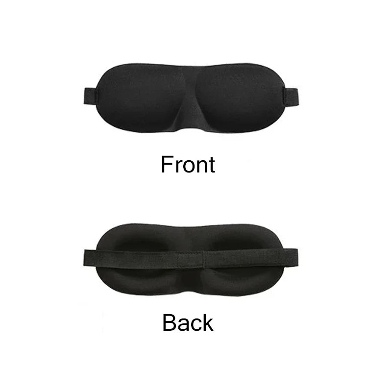 Premium 3D Sleeping Eye Mask for Travel, Padded Soft Blindfold Cover, Eye Relaxation Patch, Comfortable Sleep Aid, Adjustable