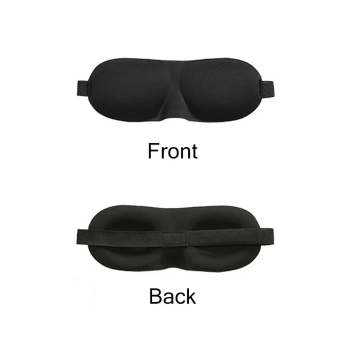 Premium 3D Sleeping Eye Mask for Travel, Padded Soft Blindfold Cover, Eye Relaxation Patch, Comfortable Sleep Aid, Adjustable