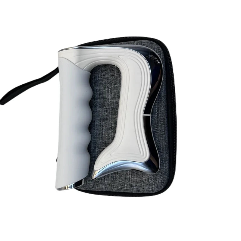 Premium Electric Fascia Massager with NMES Muscle Stimulation, Gua Sha Scraping Tool for Lymphatic Drainage & Pain Relief, 