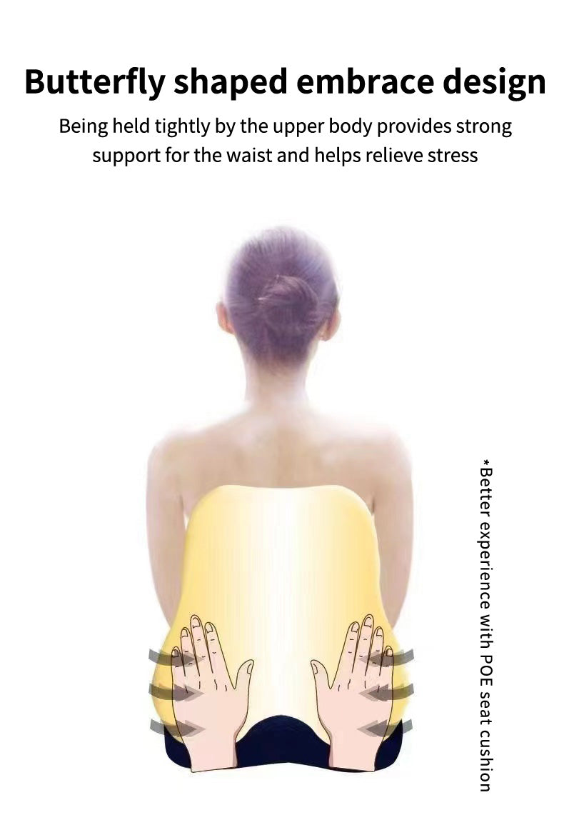 Premium Memory Foam Lumbar Cushion – Ergonomic Back Support for Car, Office, and Gaming Chairs, Postpartum Waist Relief, 