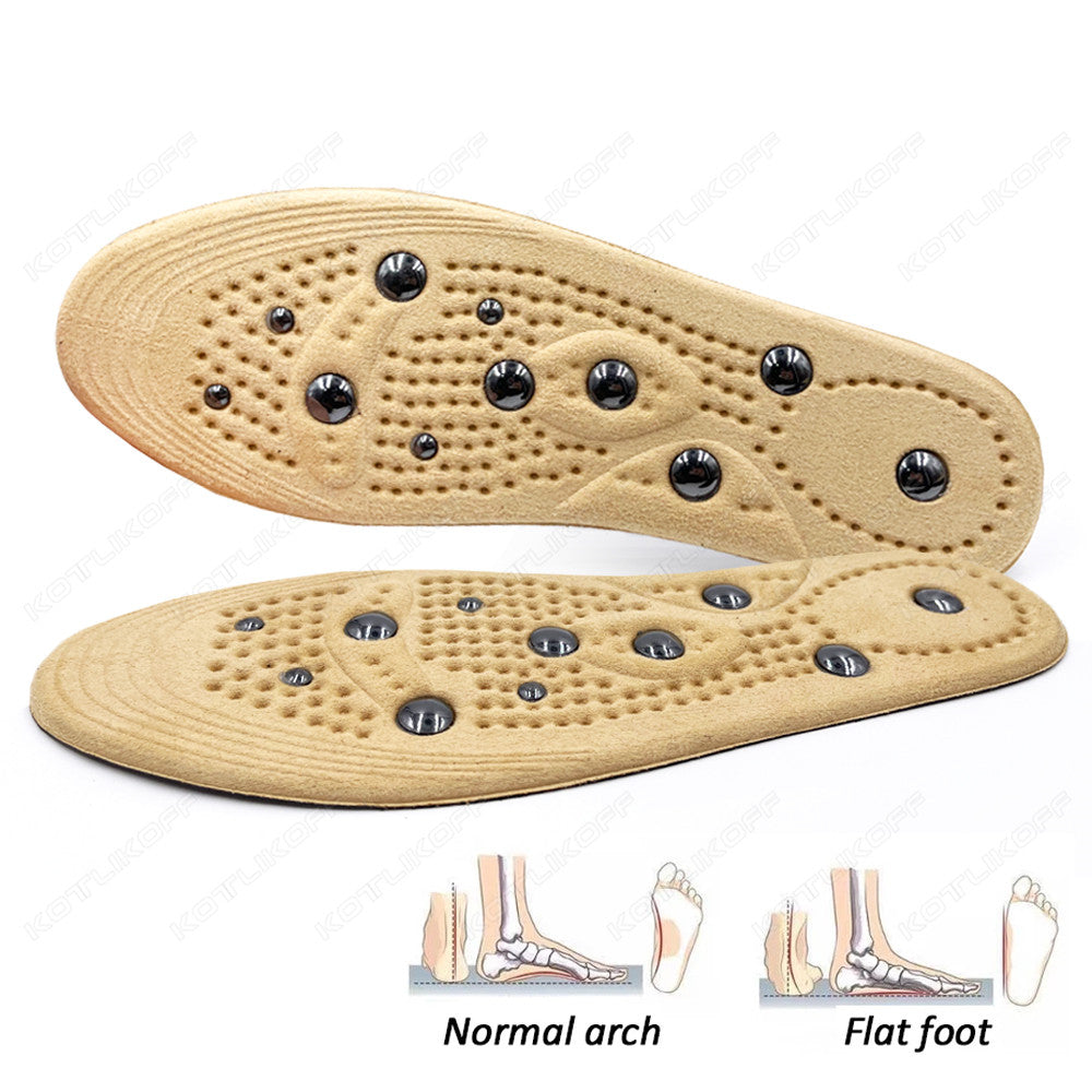 Premium Magnetic Therapy Massage Insoles for Weight Loss - Unisex Foot Acupressure Shoe Pads for Slimming, Comfortable 