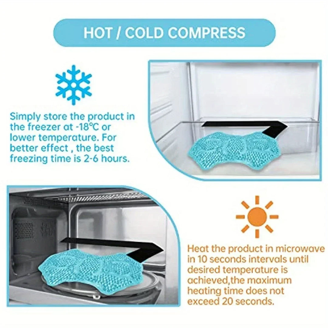 Premium Reusable Ankle Ice Heat Pack for Pain Relief, Hot Cold Compress Gel Wrap for Foot, Knee, Elbow, and Wrist Therapy, 