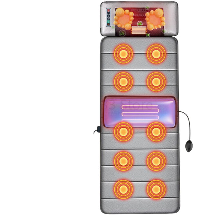 Premium Full Body Electric Massage Mattress with Heating & Vibration – Pain & Stress Relief for Neck, Back, Foot, and Bod