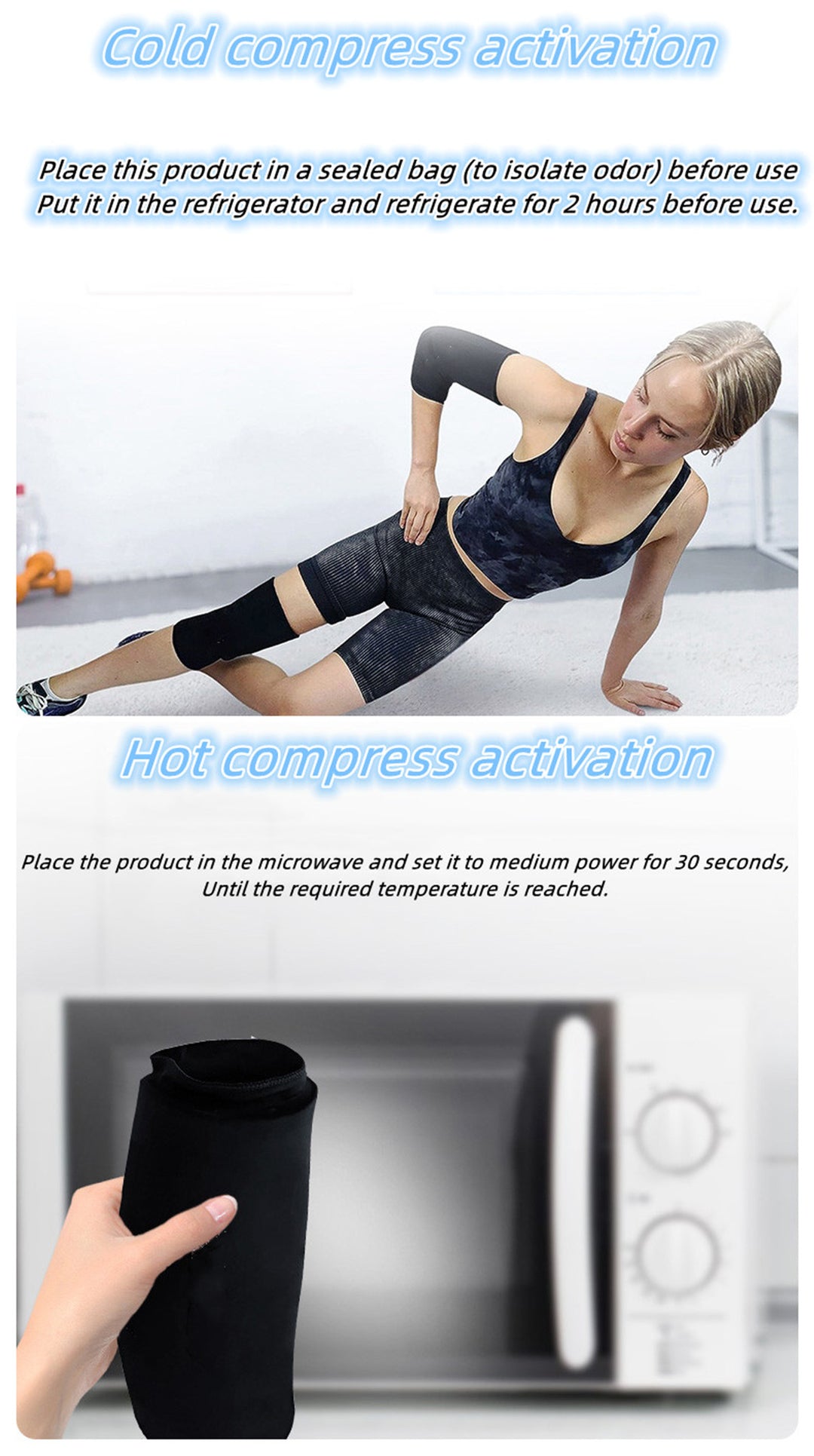 Premium Elbow Ice Pack - Hot & Cold Compression Sleeve for Joint Pain Relief, Swelling & Soreness - Gel Wrap for Bruising, 