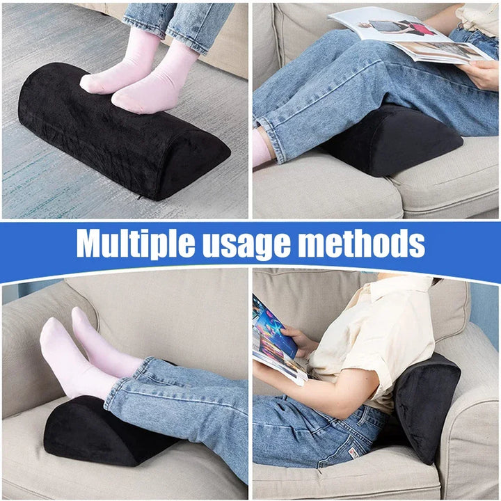 Premium Ergonomic Foot Rest for Under Desk, Office Foot Stool for Comfort and Support, Anti-Slip Footrest Pillow for Work, 