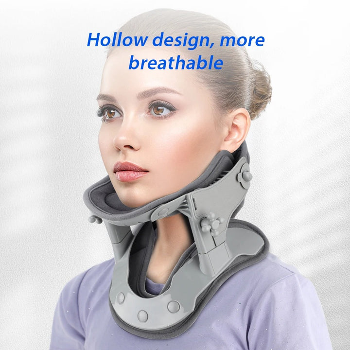 Premium Heating Neck Traction Collar with Adjustable Cervical Support, Hot Compression for Spine Alignment & Pain Relief, USB-Powered Cervical Massager - StrengthXPhysiotherapy