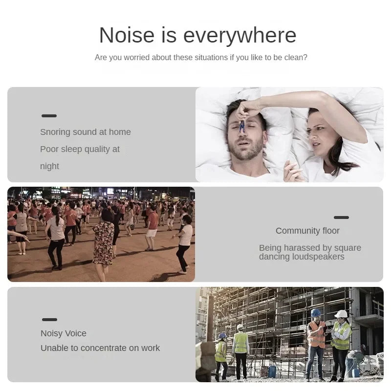 Premium Noise Reduction Earplugs - 10/24/60pcs Comfortable Soft Foam Ear Plugs for Sleep, Anti-Noise Ear Protector, Effective