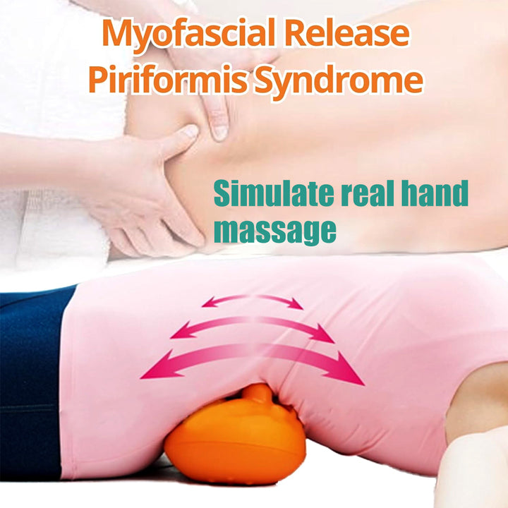 High Quality Sciatica Massager Deep Tissue Tool for Lower Back & Butt - 14 Trigger Points Myofascial Release for Hip, 