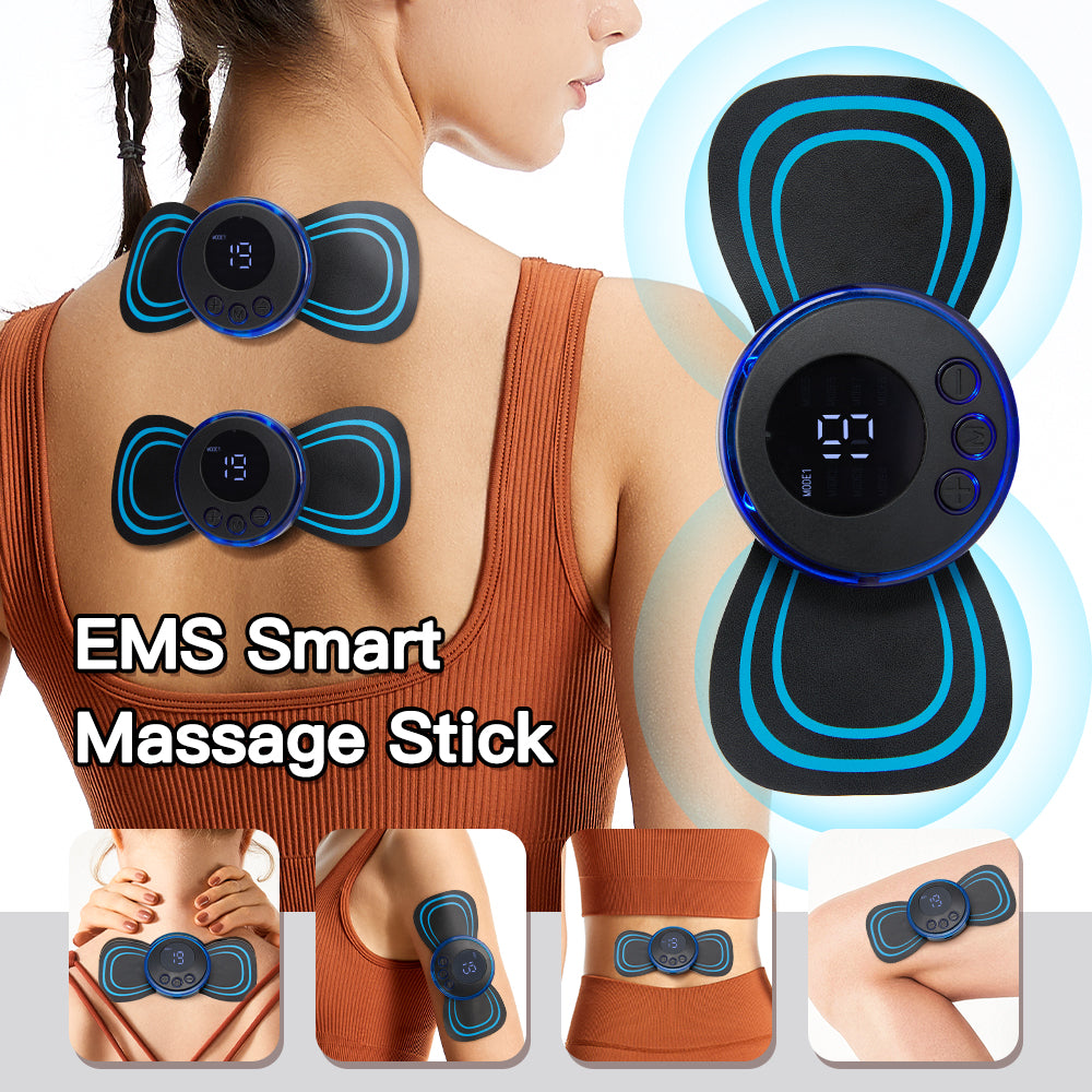 Premium Electric EMS Foot Massager - Rechargeable Pulse Muscle Stimulator with Remote Control, 8 Modes, 19 Intensity Levels