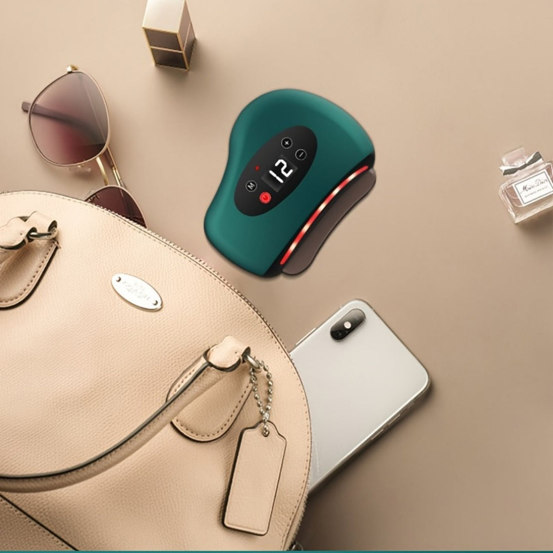 
High Quality Electric Guasha Massager with Heating & Vibration – Hot Compress Eye & Face Tool for Skin Lifting & Wrinkle 