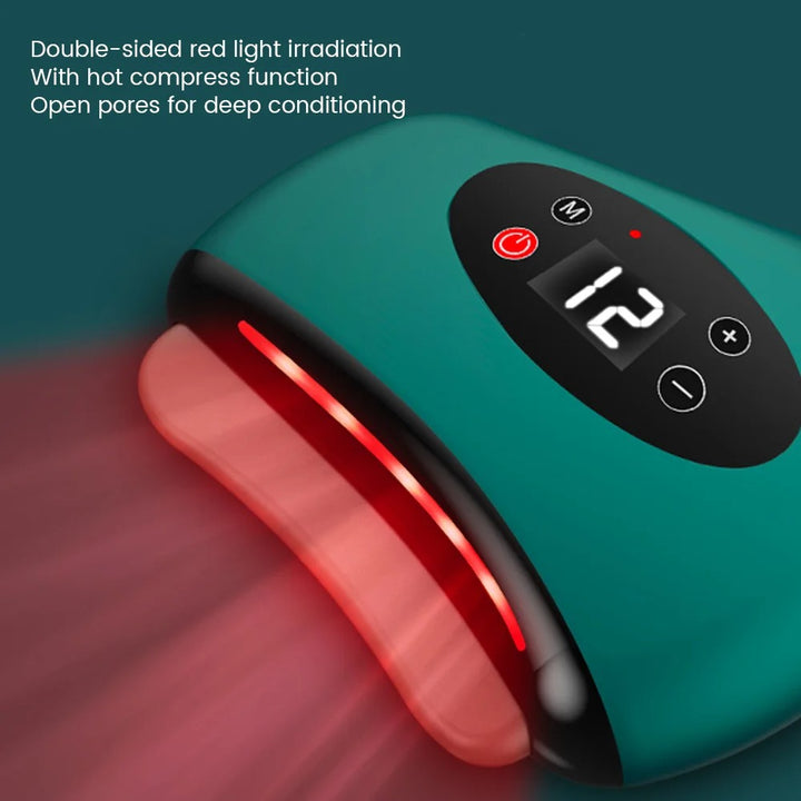 High Quality Electric Guasha Massager with Heating & Vibration – Hot Compress Eye & Face Tool for Skin Lifting & Wrinkle 