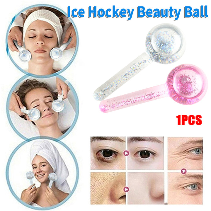Premium 2Pcs Ice Globes for Facials – Cooling Face and Eye Massager, Facial Roller for Puffiness and Redness Reduction, Non