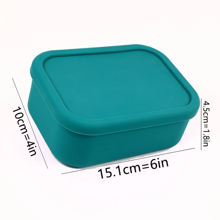 Premium Leak-Proof Bento Lunch Box – Reusable Silicone Meal Prep Container, BPA-Free, Microwave & Dishwasher Safe, Perfect  