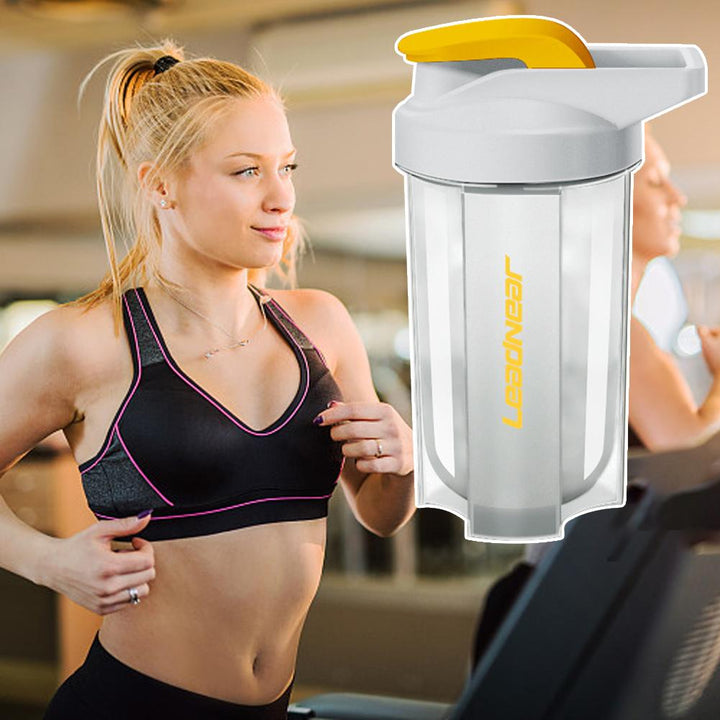 Premium 500ML Portable Sport Shaker Bottle – Leak Proof Protein Powder Shaker for Gym & Fitness – Durable, Easy Grip with 