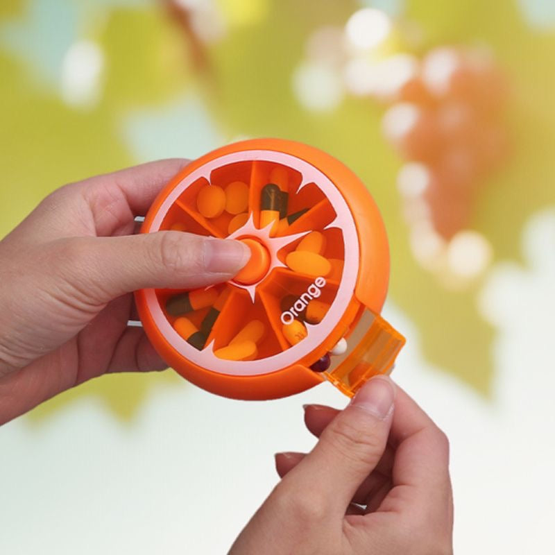 Premium Mini Travel Vitamin Pill Box – 7-Day Organizer, Small Portable Container for Pills, Medicine, Fish Oils, and Tablets 