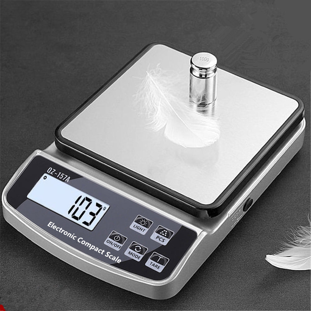 Premium Electronic Kitchen Scale - USB Rechargeable Smart Digital Balance for Food, Coffee, and Baking (3KG/5KG/10KG 