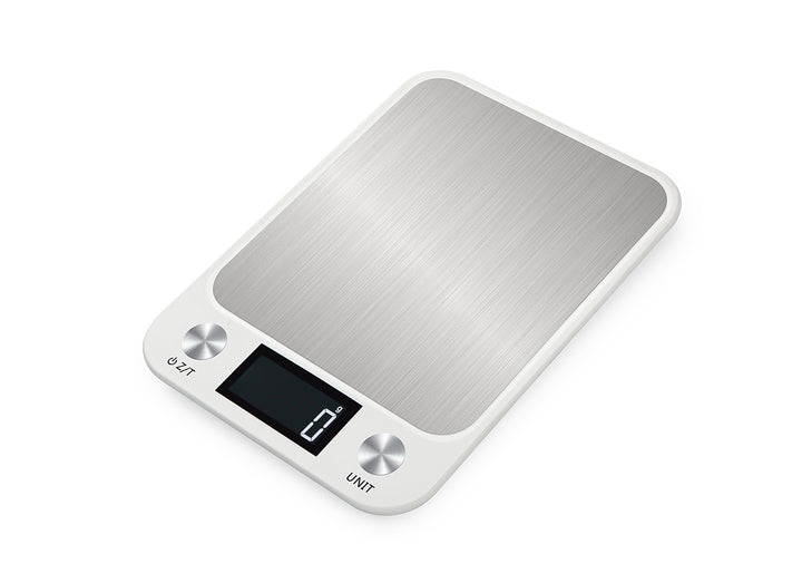 Premium Kitchen Scale 15Kg/1g – Stainless Steel Digital Food and Coffee Weighing Scale, LED Display, Battery-Powered, Multi-