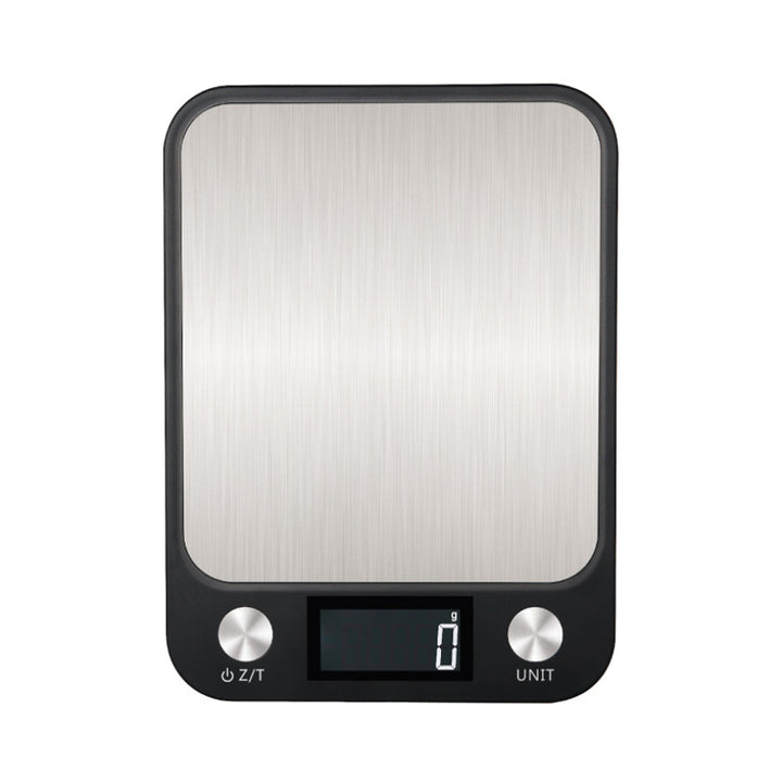 Premium Kitchen Scale 15Kg/1g – Stainless Steel Digital Food and Coffee Weighing Scale, LED Display, Battery-Powered, Multi-