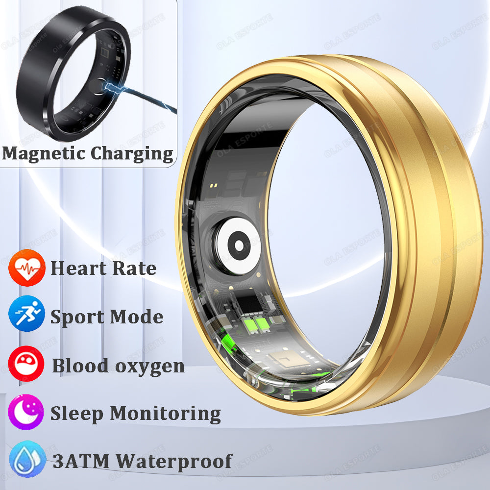 Premium Smart Ring for Men & Women – Health Monitor, Fitness Tracker, Waterproof Design, Multiple Sport Modes