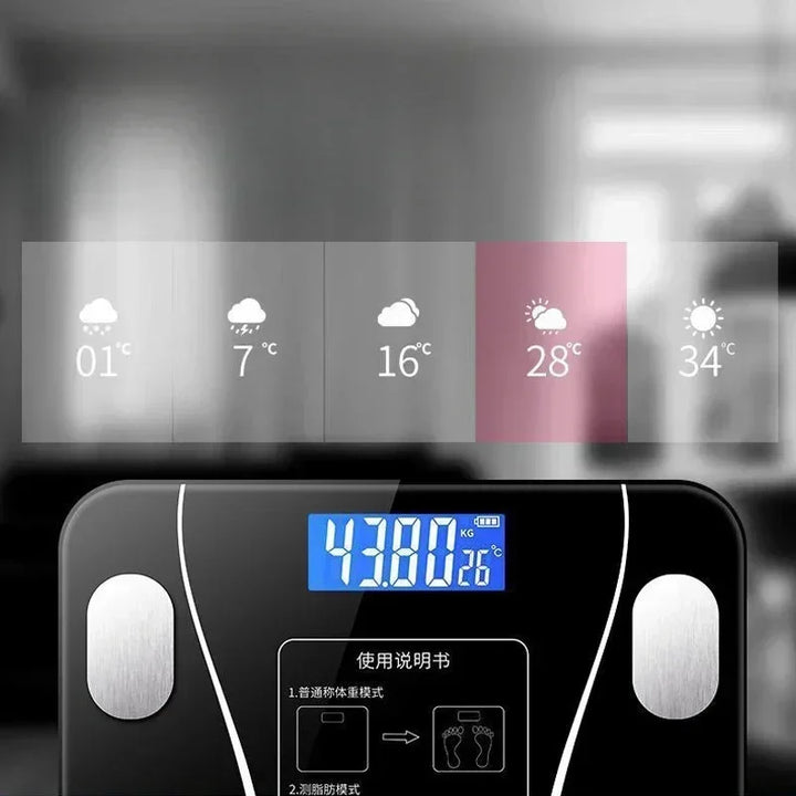 Premium Bluetooth Body Fat Scale – Intelligent, Accurate, and Rechargeable Household Weighing Scale for Adults