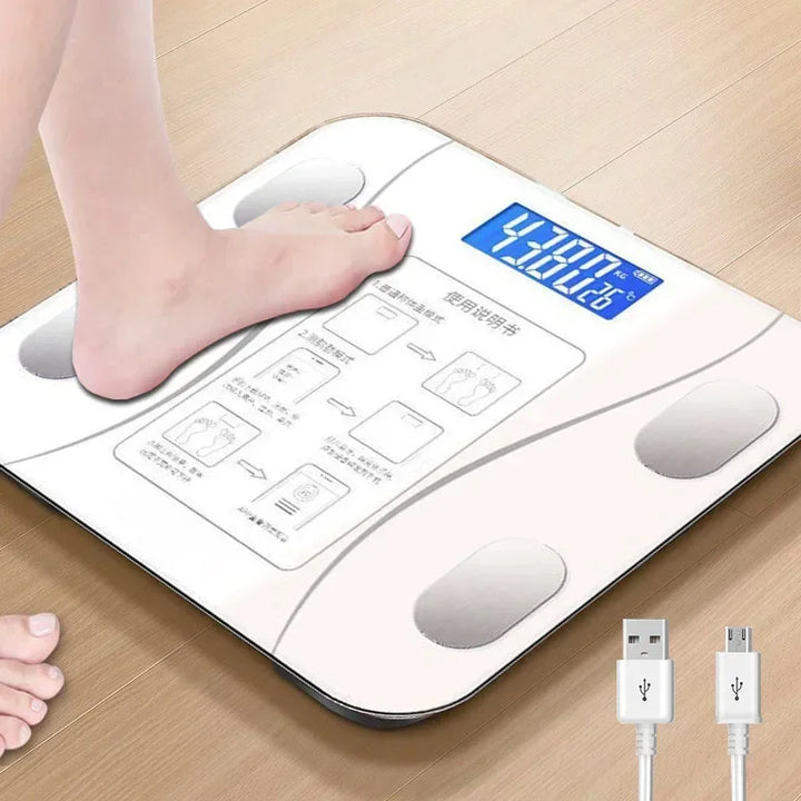 Premium Bluetooth Body Fat Scale – Intelligent, Accurate, and Rechargeable Household Weighing Scale for Adults