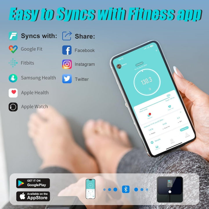 Premium Smart Body Fat Scale – Digital Weight Scale with Heart Rate Monitor, TFT Screen, Multi-Language Support