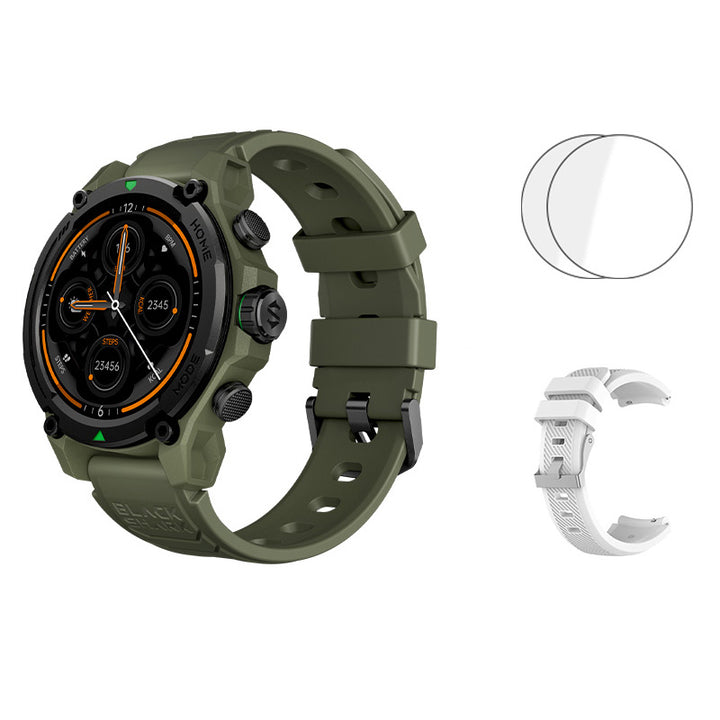 Premium Smartwatch with 1.43" AMOLED Display – GPS, 5ATM Water Resistance, 21-Day Battery Life, 100+ Sports Modes, Bluetooth 