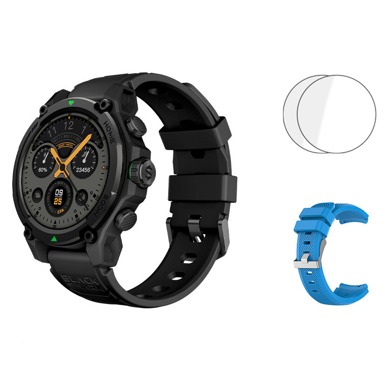 Premium Smartwatch with 1.43" AMOLED Display – GPS, 5ATM Water Resistance, 21-Day Battery Life, 100+ Sports Modes, Bluetooth 