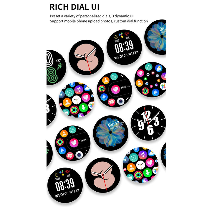 Premium Sport Smartwatch for Women – Bluetooth Call, IP68 Waterproof, Fitness Tracker, Health Monitoring, 1.2" HD Touchscreen, Compatible with iOS and Android - StrengthXPhysiotherapy