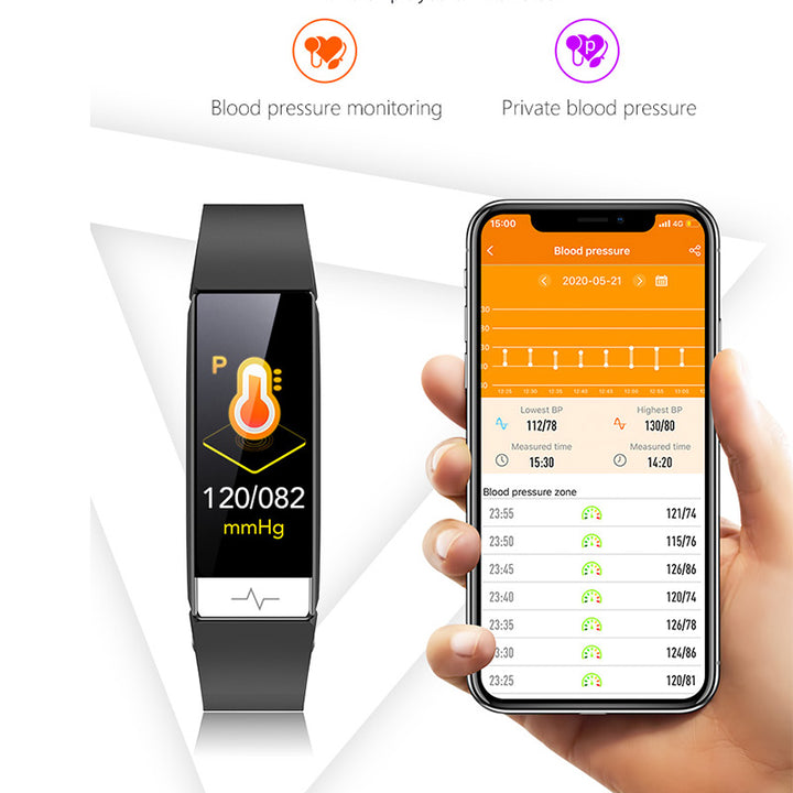 Premium Smart Fitness Tracker – ECG, HRV Analysis, Heart Rate Monitor, IP68 Waterproof Smartwatch for Android & iOS, 