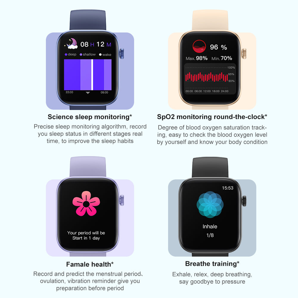 Premium Voice Calling Smartwatch – 1.9" Health Monitoring, IP68 Waterproof, Smart Notifications, Fitness Tracking, Voice 