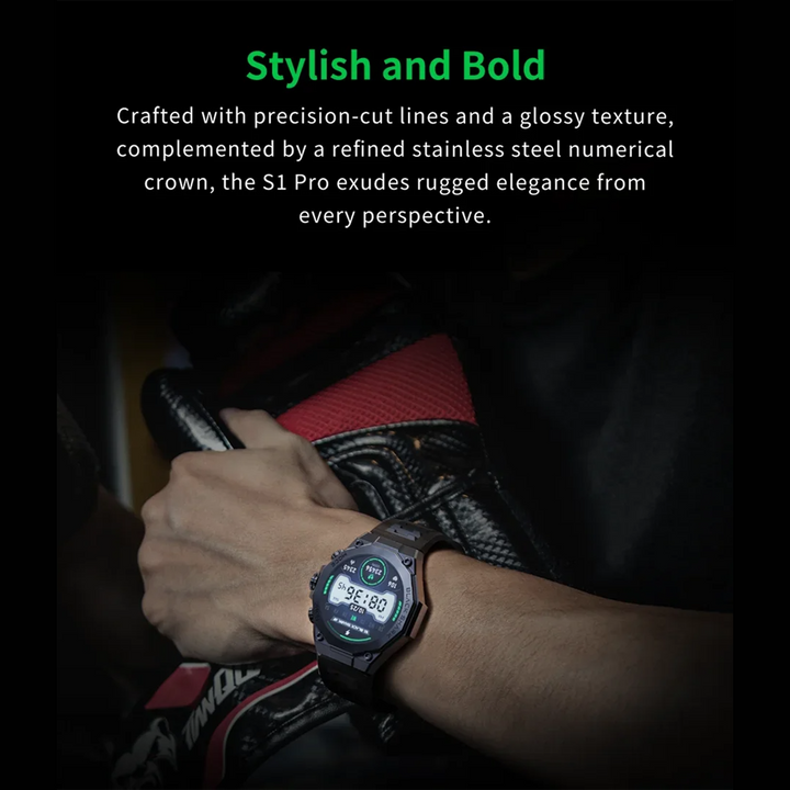 Premium Smartwatch for Men & Women – 1.43" AMOLED Display, GPS, 100+ Sports Modes, 21 Days Battery Life, 5ATM Waterproof, Wireless Charging, AI Voice Assistant, Global Version - StrengthXPhysiotherapy