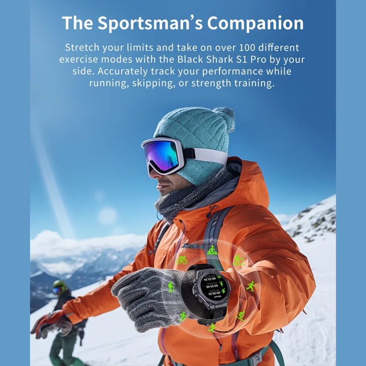 Premium Smartwatch for Men & Women – 1.43" AMOLED Display, GPS, 100+ Sports Modes, 21 Days Battery Life, 5ATM Waterproof, Wireless Charging, AI Voice Assistant, Global Version - StrengthXPhysiotherapy