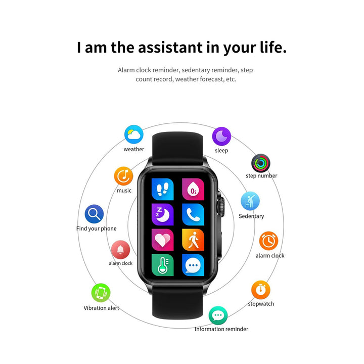 Premium Bluetooth Call Smartwatch for Men & Women – AI Voice Assistant, Fitness Tracker, 1.57" HD Screen, IP67 Waterproof, Heart Rate, Blood Oxygen, Sleep Monitoring, Music Control, Android & iOS Compatible - StrengthXPhysiotherapy