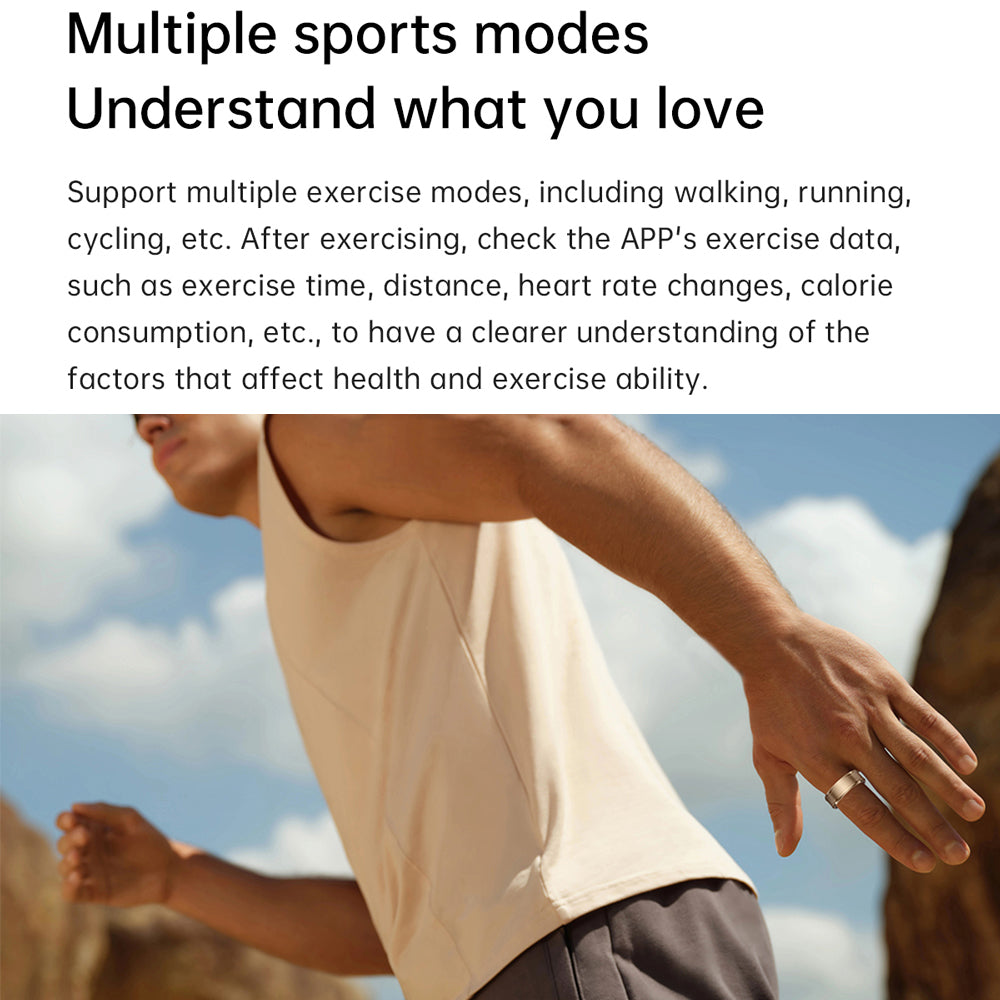 Premium Fitness Tracker Smart Ring for Men & Women - Health Monitoring, Heart Rate, Blood Oxygen & Body Temperature 