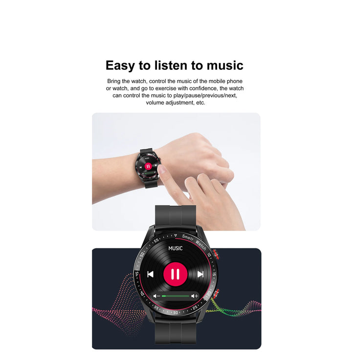 Premium Smartwatch for Men – Full Circle Touch Screen, Bluetooth Call, Waterproof, Heart Rate & Blood Pressure Monitoring, Sports Activity Tracker - StrengthXPhysiotherapy