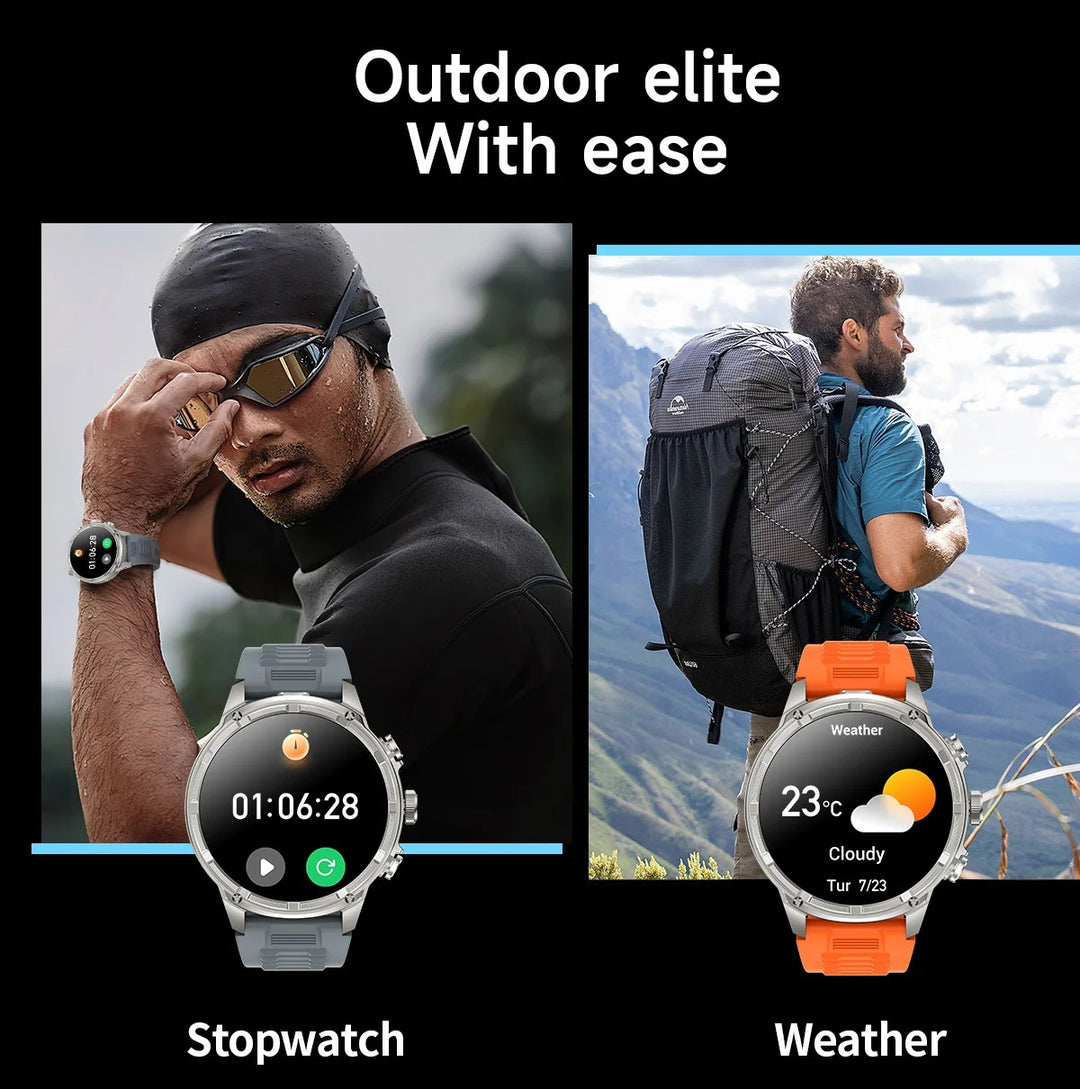 Premium Smartwatch with NFC & Bluetooth Headset – TWS Music & Talk, Sports Tracking, Sleep Monitoring, Camera Control, Music Control, Smart Alarm, Waterproof, Compatible with Android & iOS - StrengthXPhysiotherapy