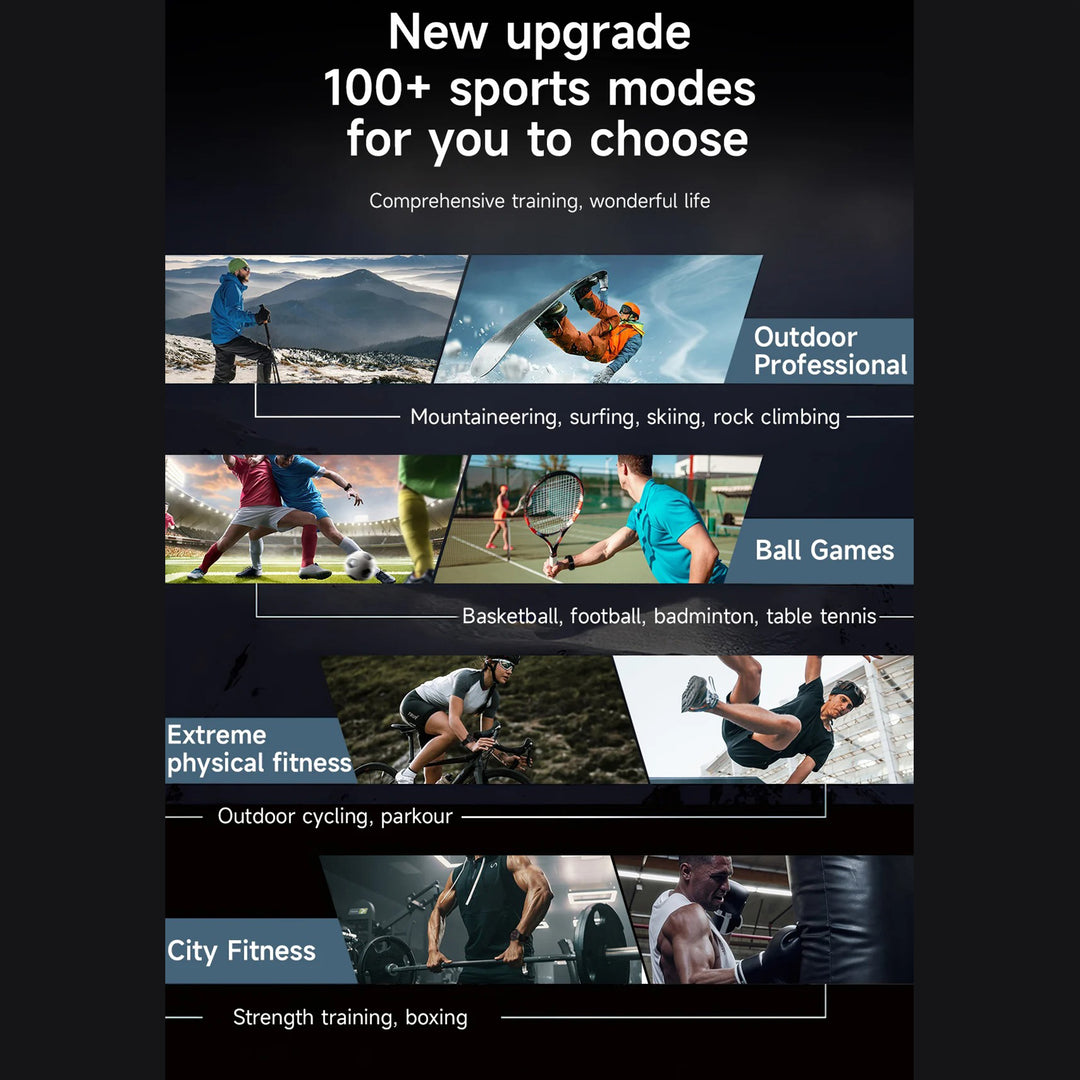 Premium Smartwatch with NFC & Bluetooth Headset – TWS Music & Talk, Sports Tracking, Sleep Monitoring, Camera Control, Music Control, Smart Alarm, Waterproof, Compatible with Android & iOS - StrengthXPhysiotherapy