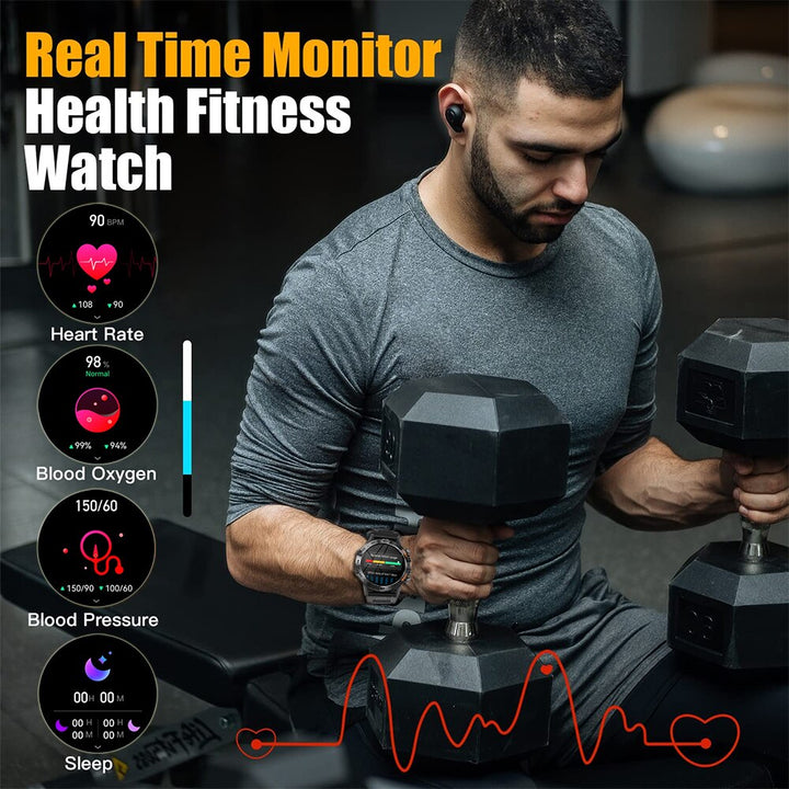 Premium Bluetooth Call Smartwatch for Men - IP67 Waterproof, 1.39-inch Display, Fitness Tracker, Sports Modes, Compatible  